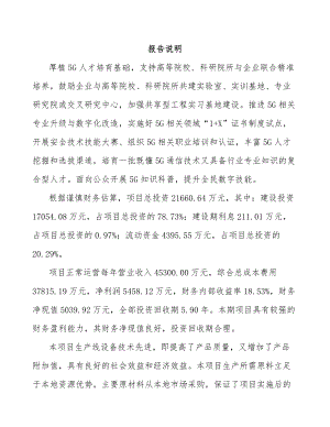 宁夏年产xxx套5G+车联网设备项目计划书.docx