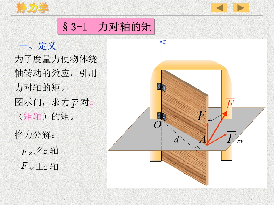 理论力学教学材料-3空间力系.ppt_第3页