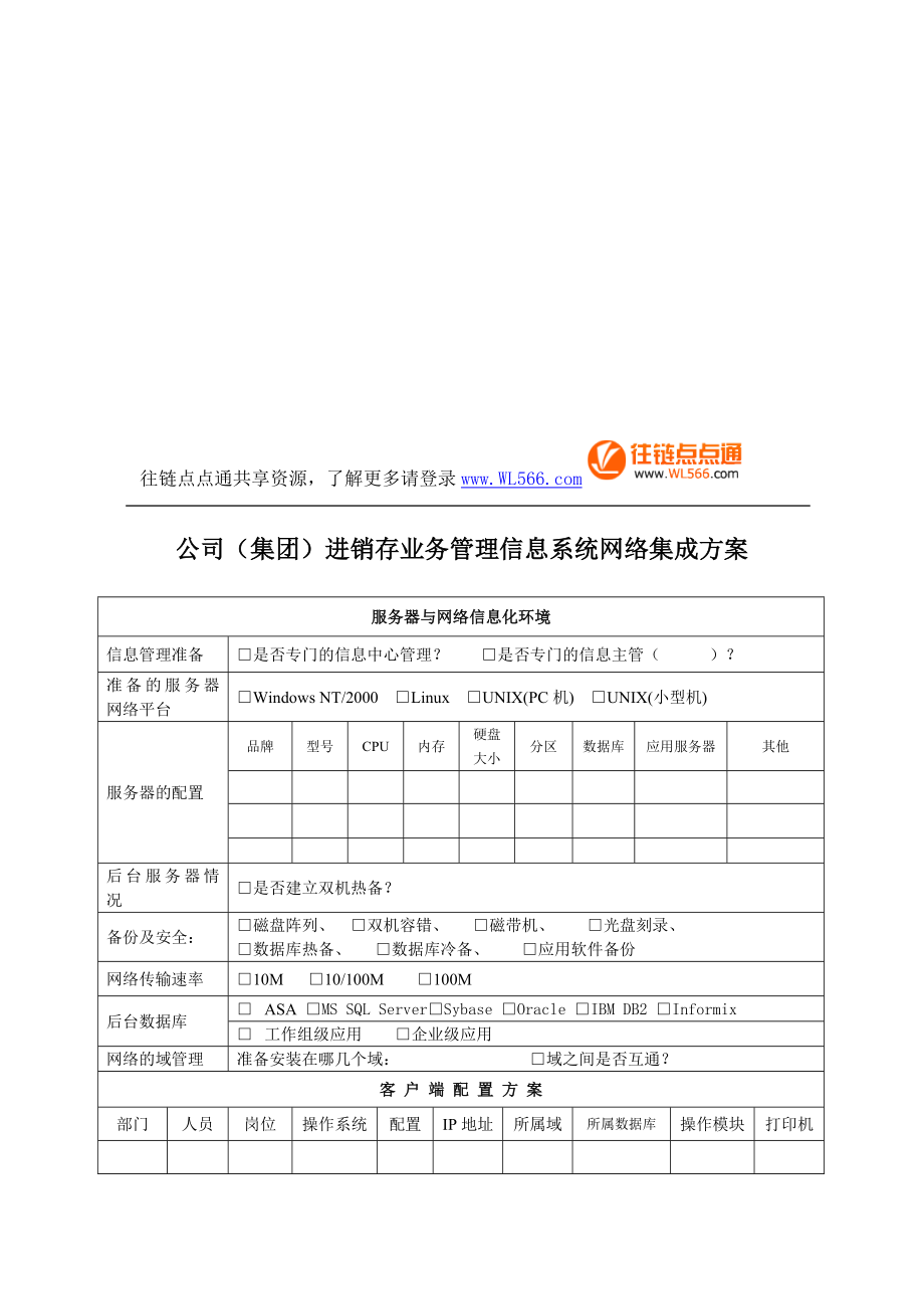 进销存管理信息系统网络集成方案.doc_第1页