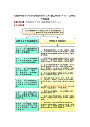 失眠贴项目可行性研究报告(技术工艺-设备选型-财务方案-厂区规划)方案设计.docx