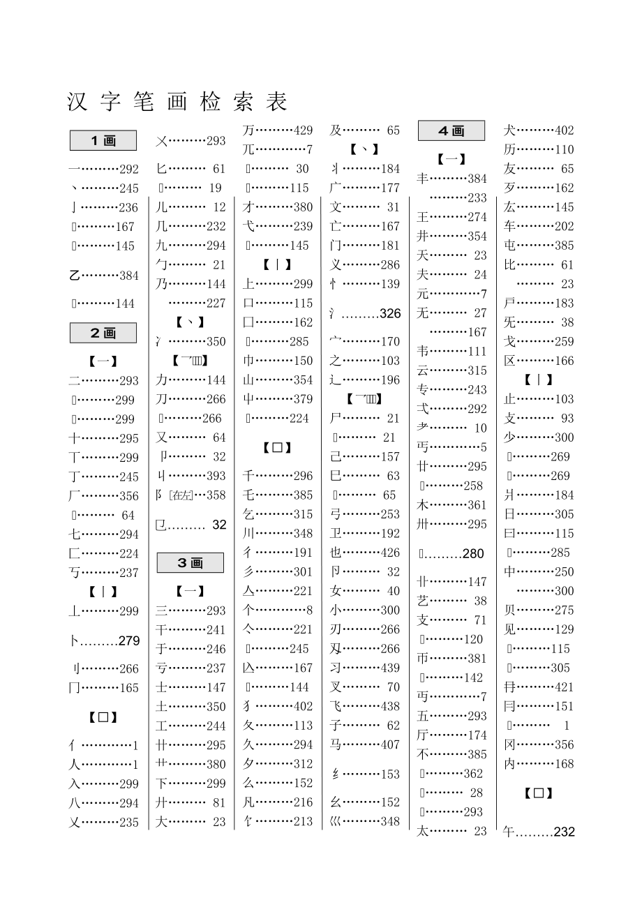 甲骨文对应字笔划检索表.doc_第3页