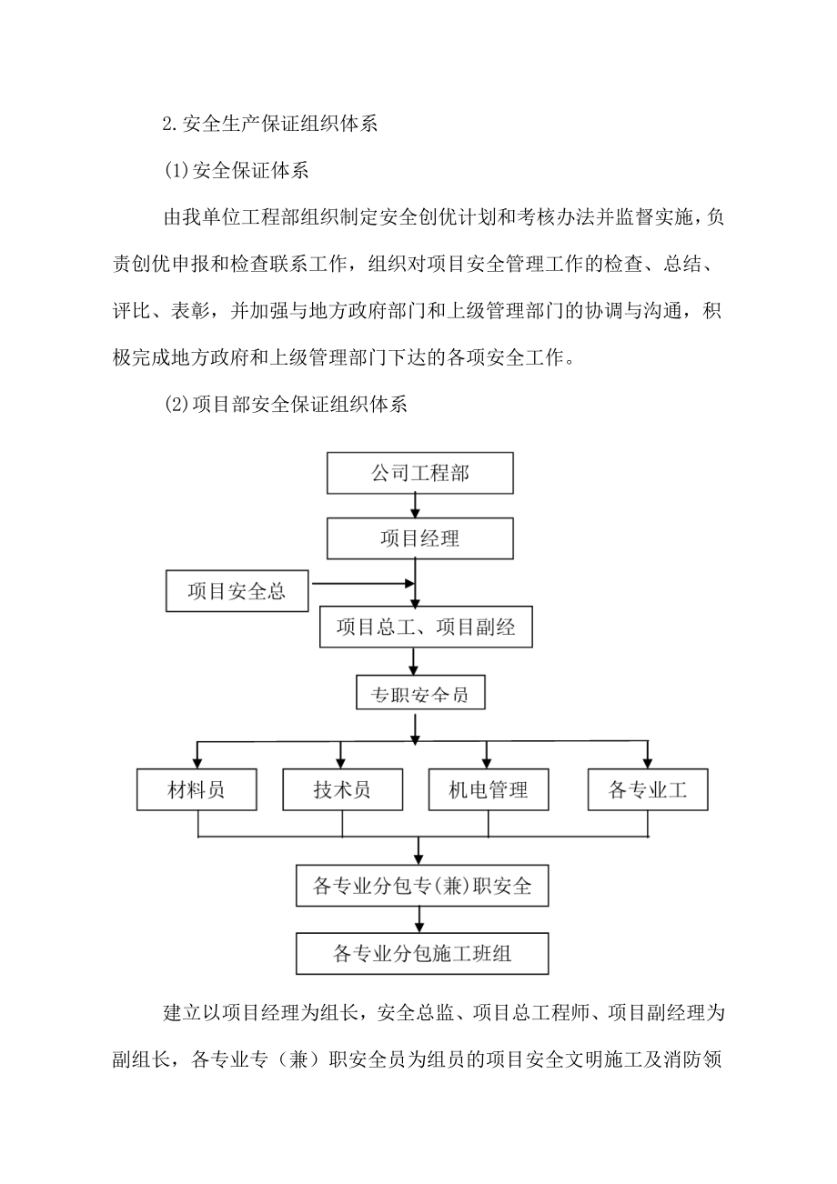 24安全生产保障责任制度、保证体系及现场管理人员、作业的优化配置和安全培训教育方案.doc_第2页