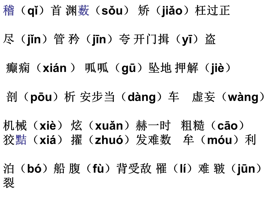 容易读错的汉语常用字.ppt_第3页