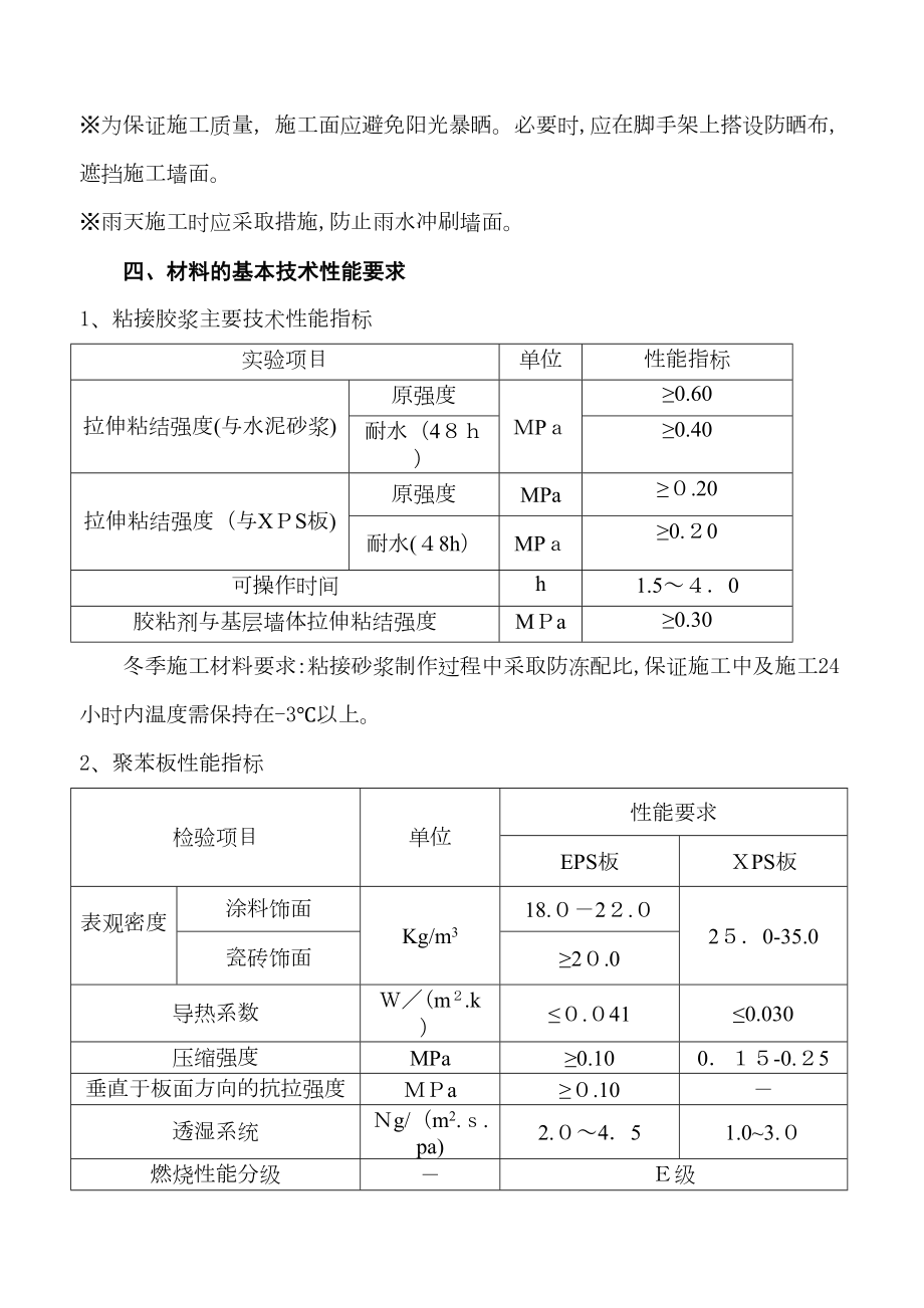 (A)冬季外墙保温涂料饰面XPS板施工方案样本(DOC 13页).doc_第3页