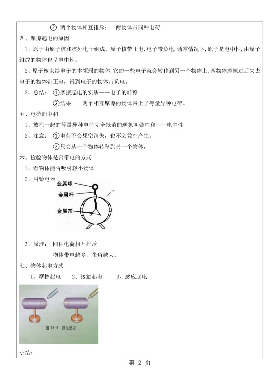 第十四章 了解电路第一节电是什么文档资料.doc_第2页