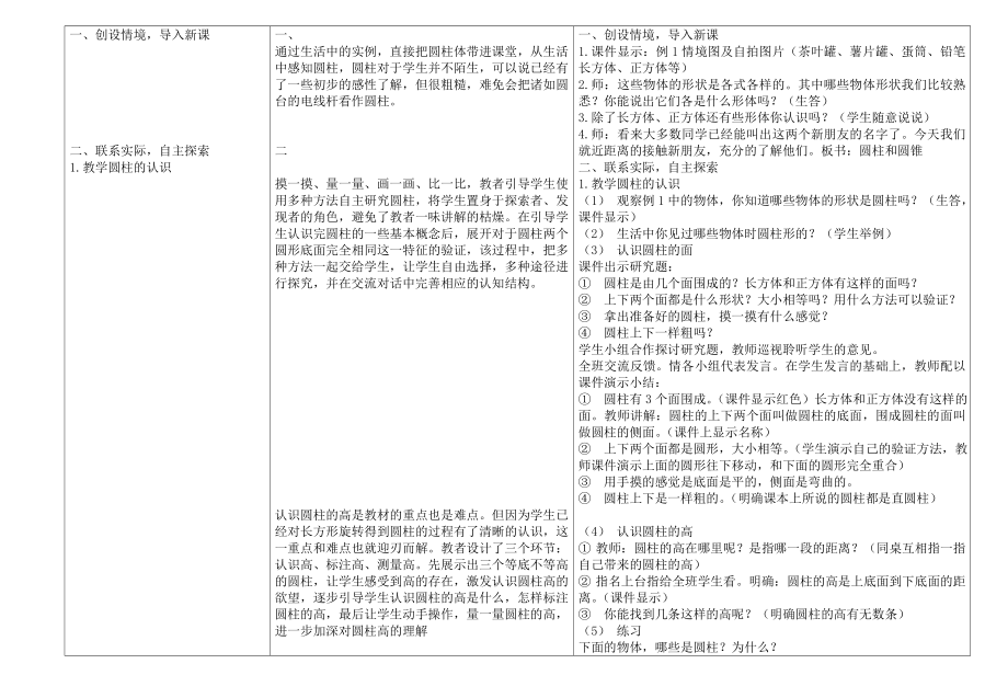 最新31圆柱圆锥的认识名师精心制作资料.doc_第2页