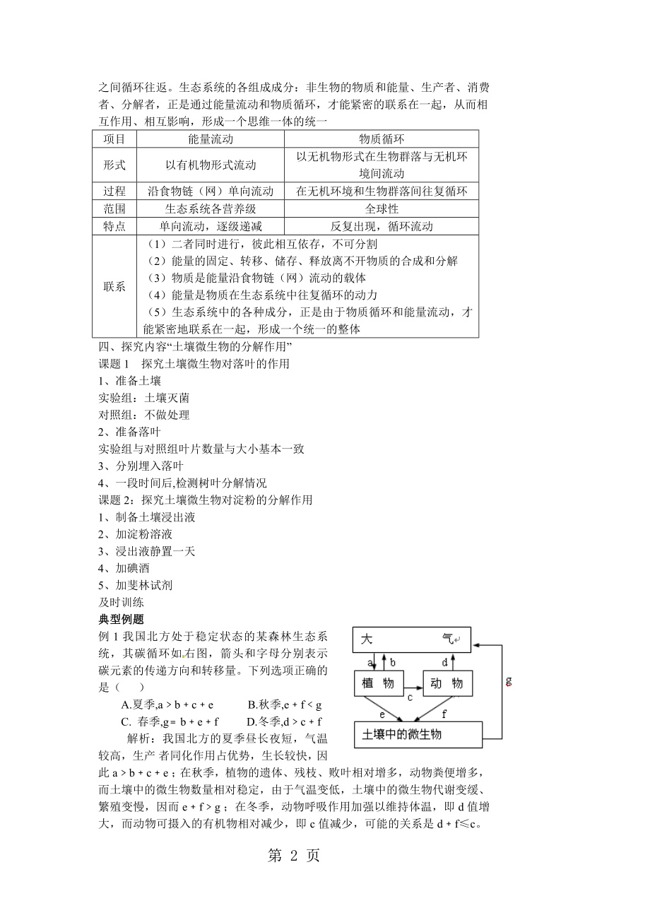 第五章第3节 生态系统的物质循环教案word文档资料.doc_第2页