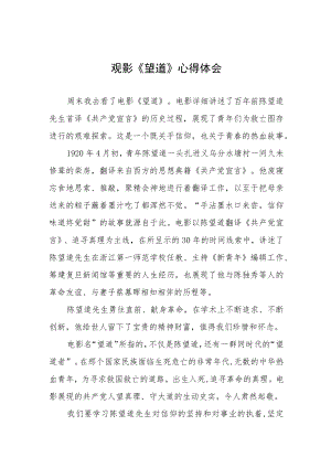 观影《望道》心得体会四篇.docx