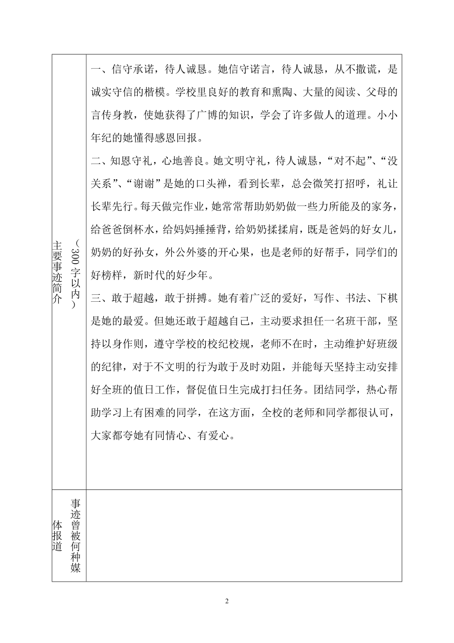 双溪小学美德少年推荐表2.doc_第2页