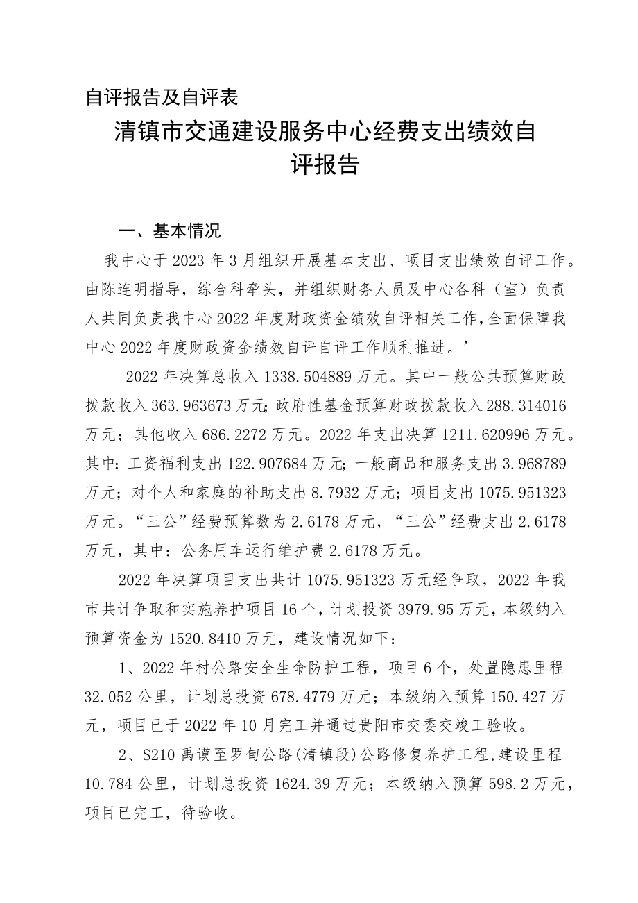 自评报告及自评表.docx_第1页