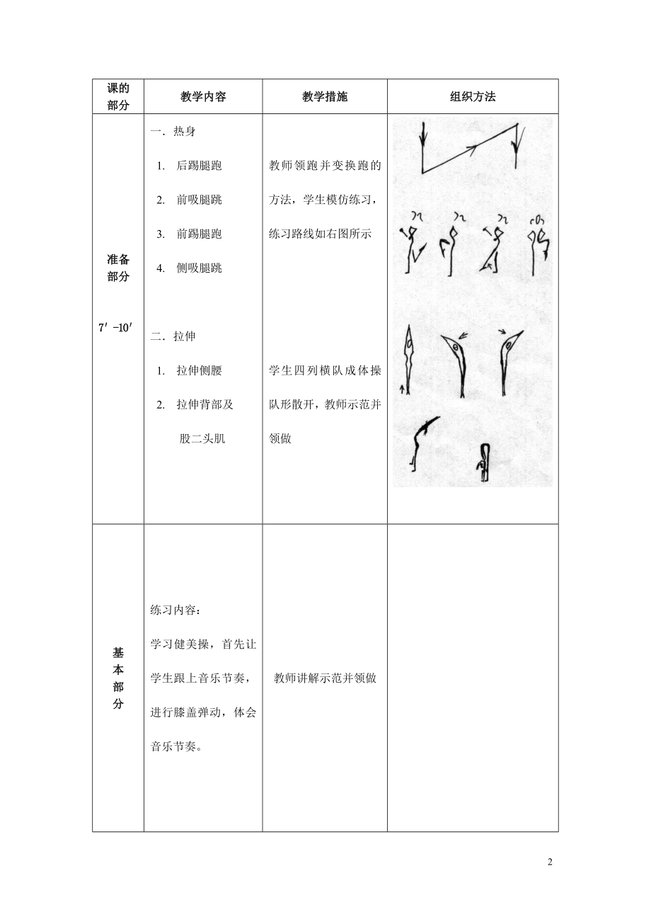 活力健美操授课教案.doc_第2页