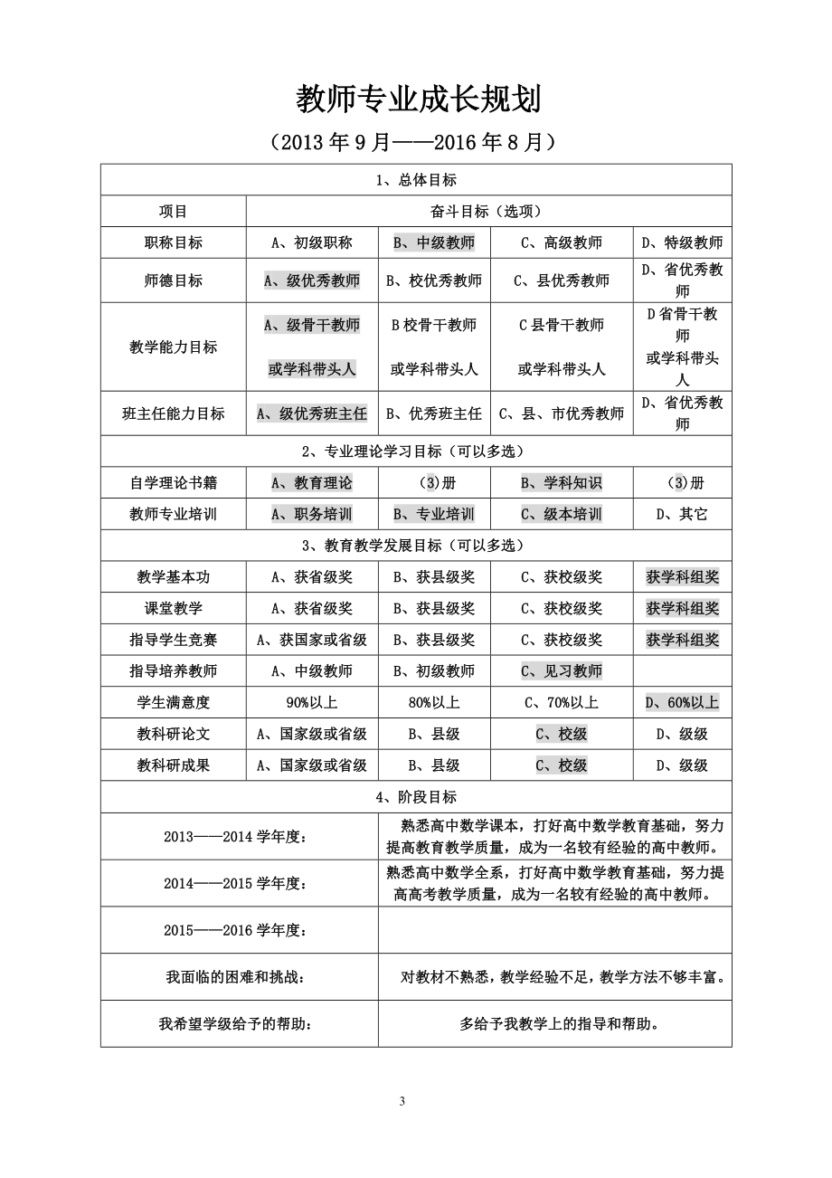 (余伟彬)教师成长档案模版.doc_第3页