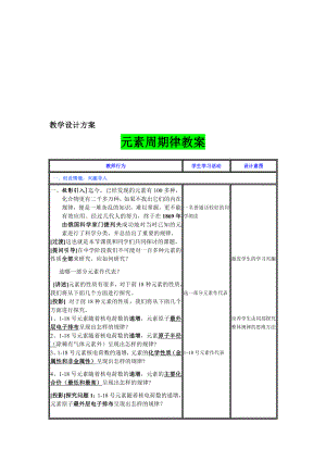 元素周期律教案教学文档.doc