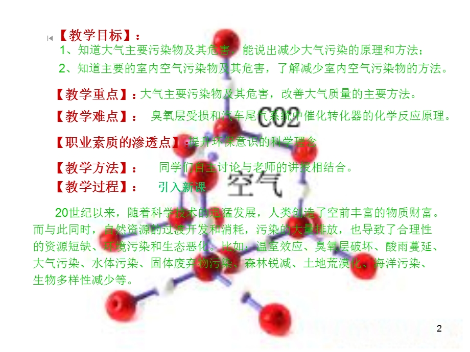 中专化学教育教学课件：改善空气的质量.ppt_第3页