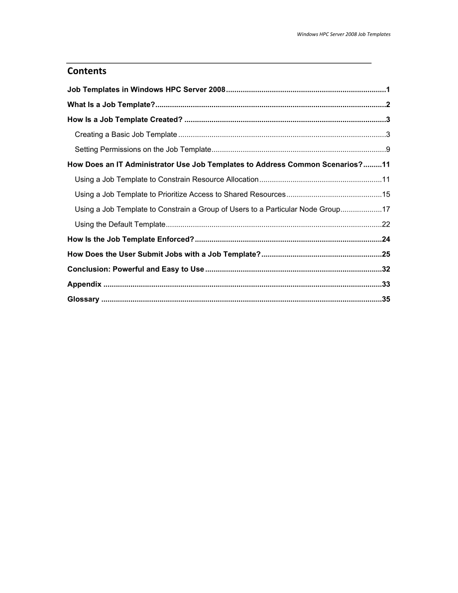 [IT认证]Windows HPC ServerJob Templates White Paper.doc_第3页