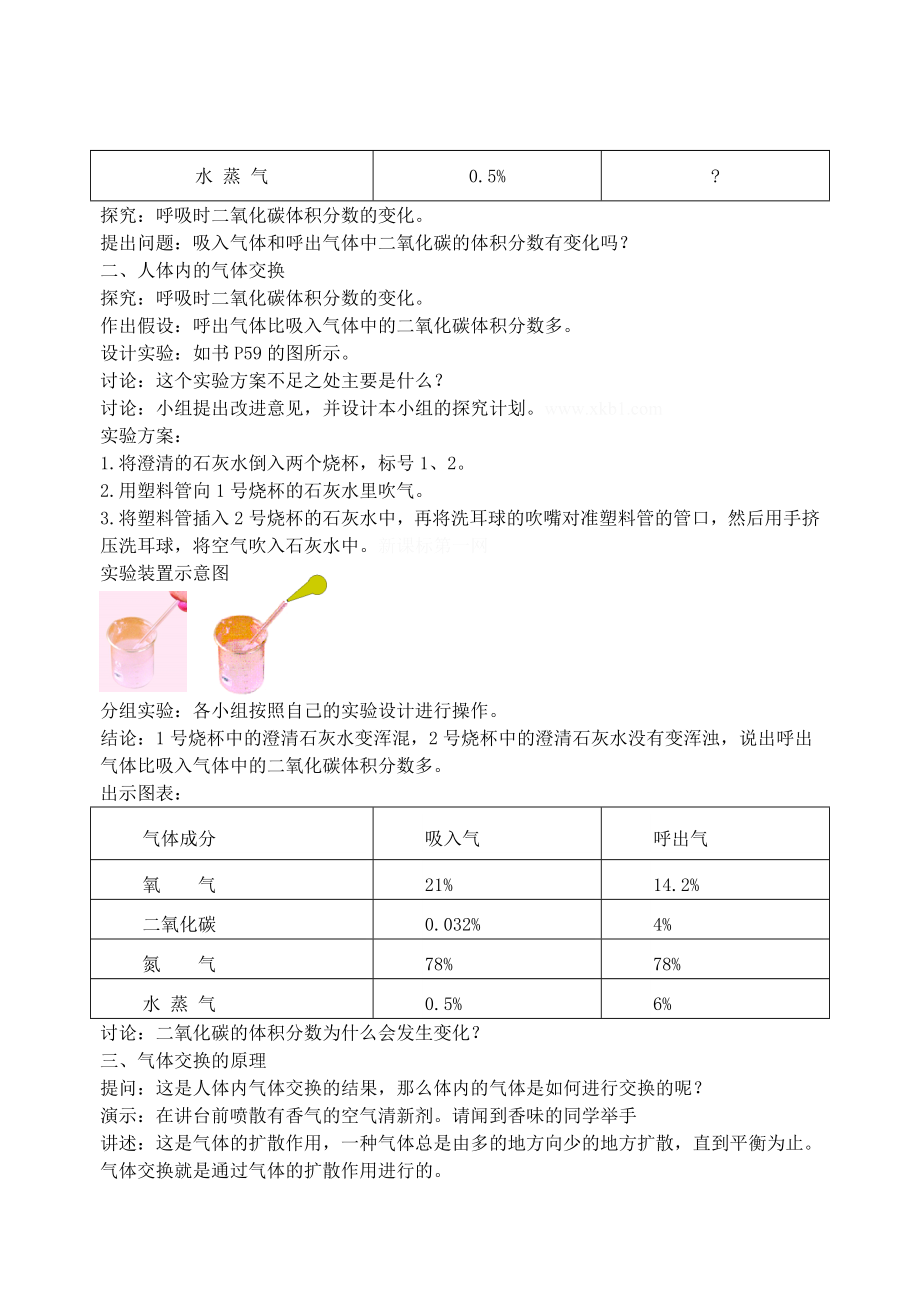 最新4.10.4人体内的气体交换名师精心制作资料.doc_第2页