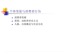 个体变量与消费者行为.ppt