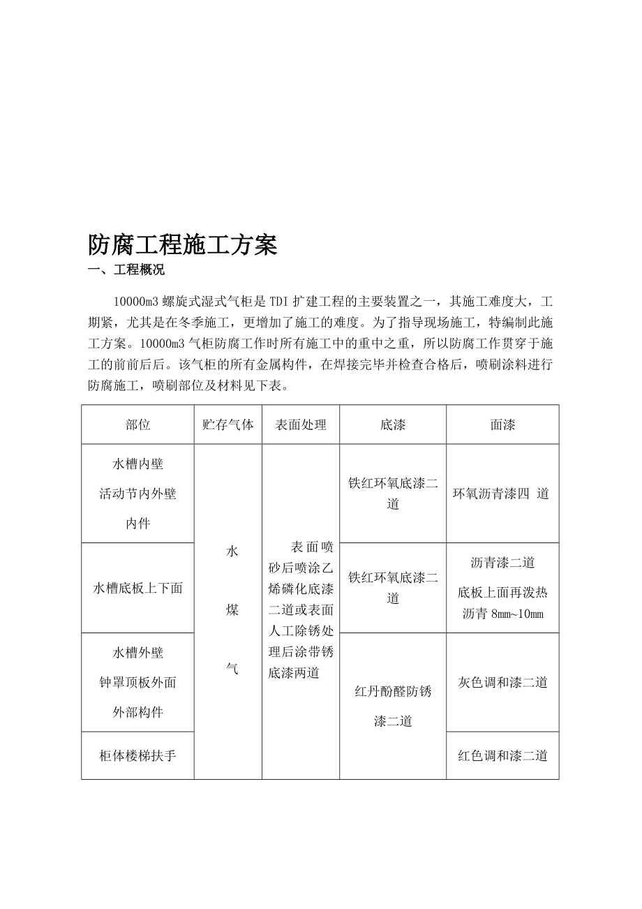 防腐工程施工方案.doc_第1页