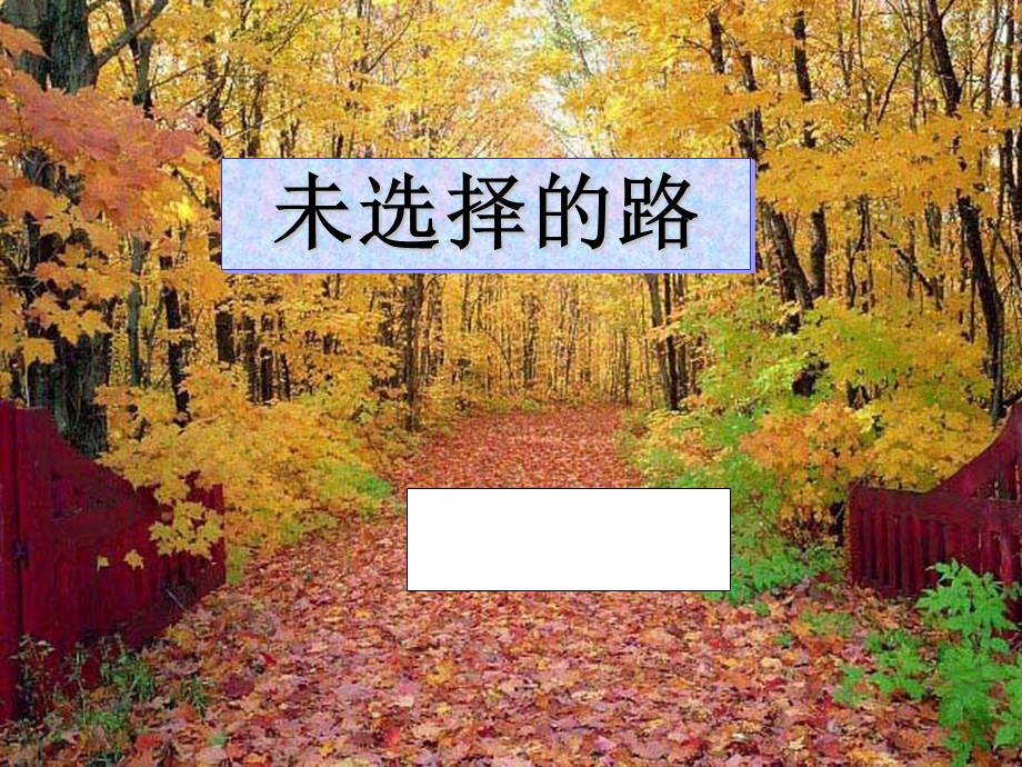 《未选择的路》ppt课件最新版.ppt_第1页