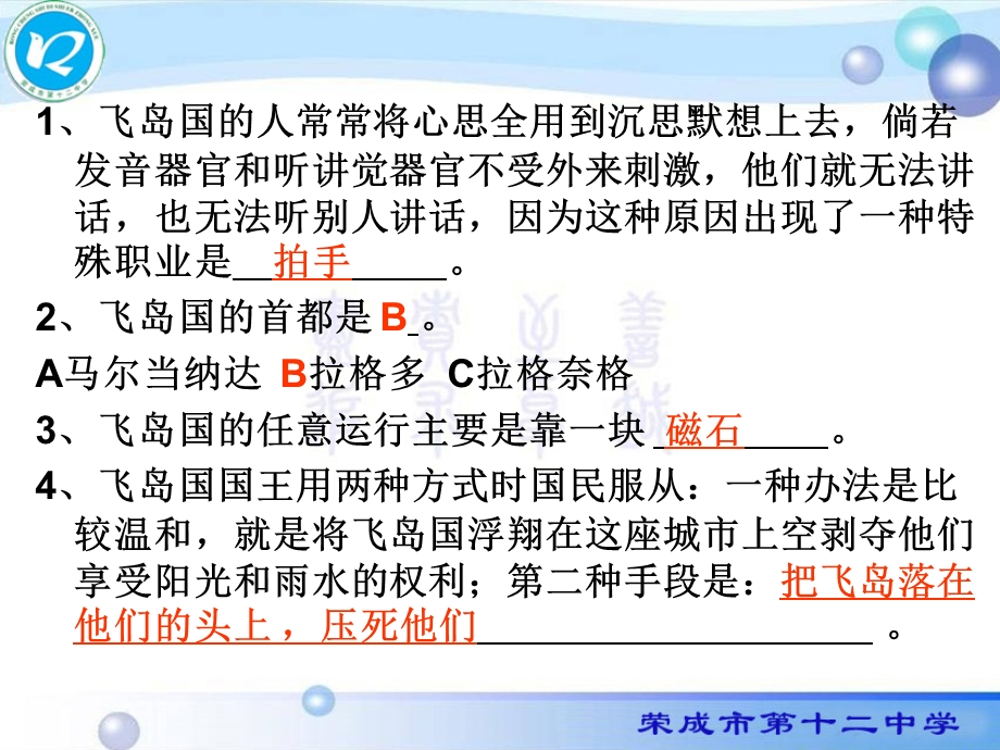 《格列佛游记》第三卷检测题(答案).ppt_第2页