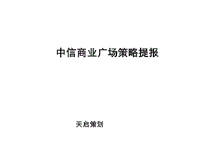 东莞中信商业广场项目定位研究报告.ppt