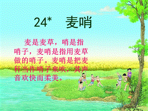 《麦哨》(实用版)PPT课件.ppt