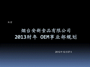 OEM事业部战略规划报告.ppt.ppt