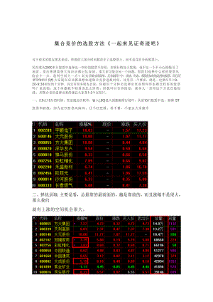 集合竞价涨停见证奇迹.doc