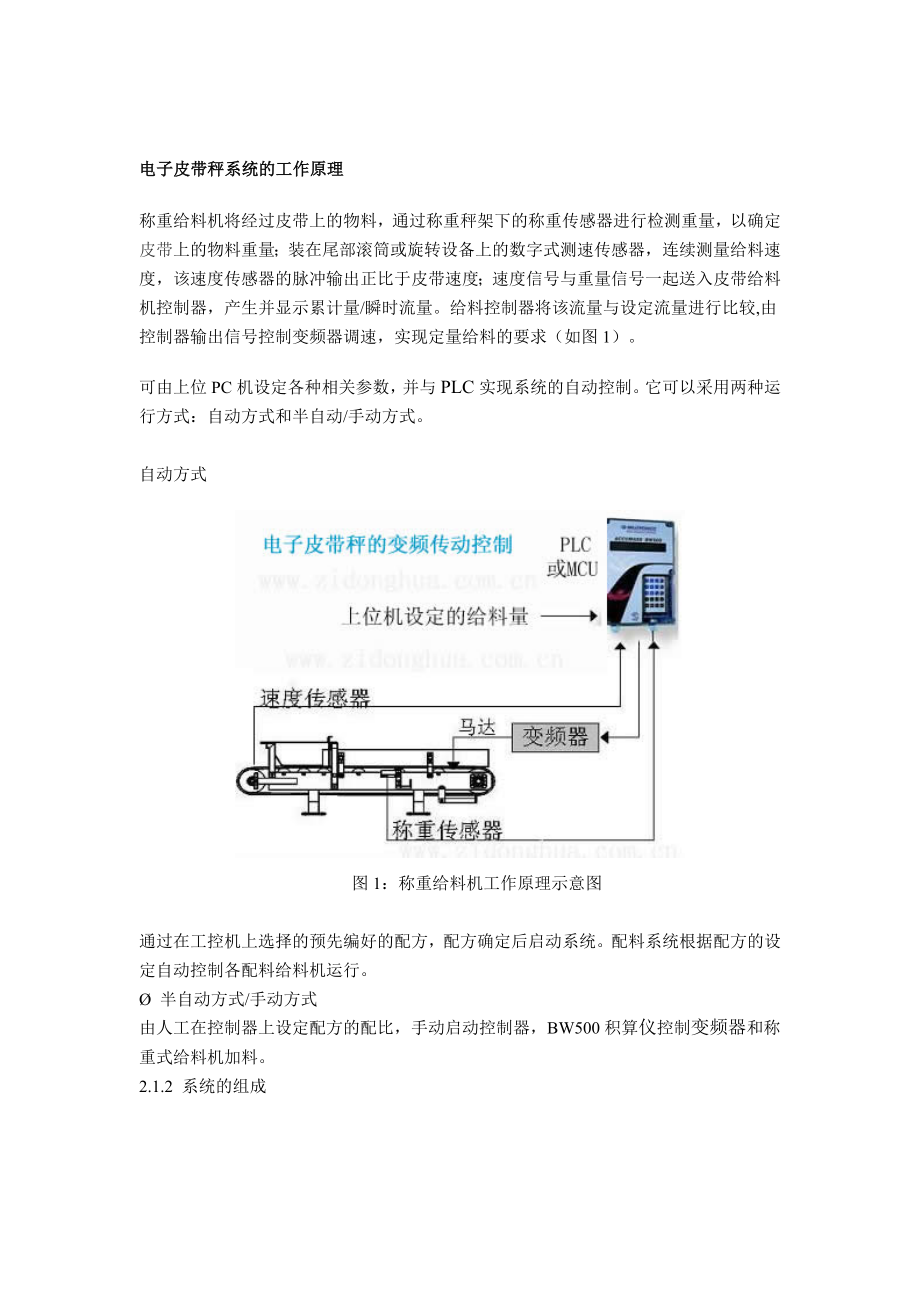 电子皮带秤系统的工作原理.doc_第1页