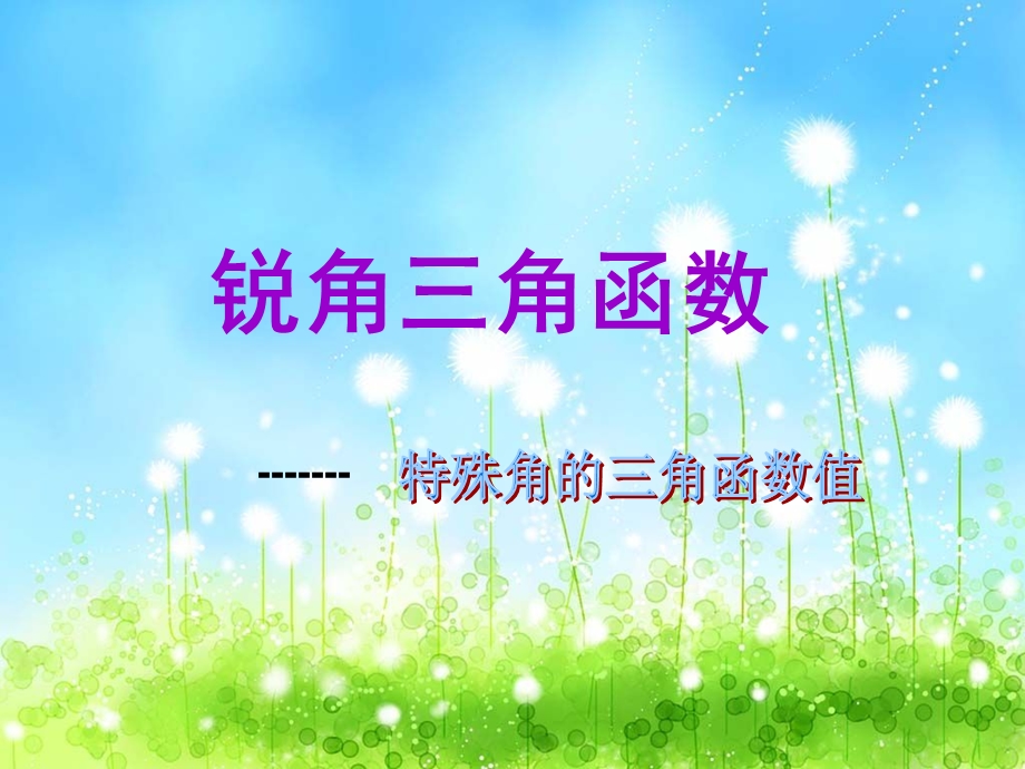 《锐角三角函数》第三课时参考课件.ppt_第1页