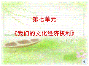 《我们的文化经济权利》复习.ppt