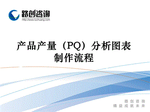 产品产量(PQ)分析图表制作流程.ppt