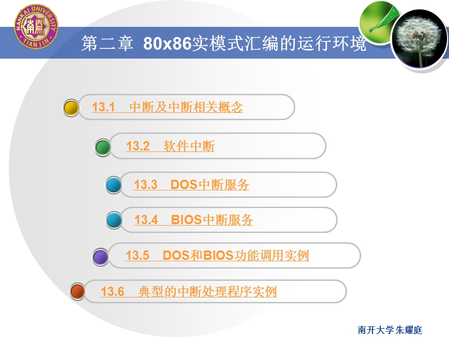 《汇编语言程序设计》第十三章中断及中断处理程序.ppt_第3页