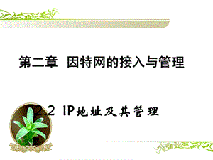 《网络技术应用》IP地址及其管理.ppt