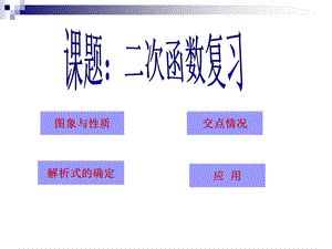 二次函数总复习[初中数学讲课教案PPT课件].ppt