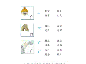 丁丁冬冬学识字3-宀、穴、广、厂.ppt