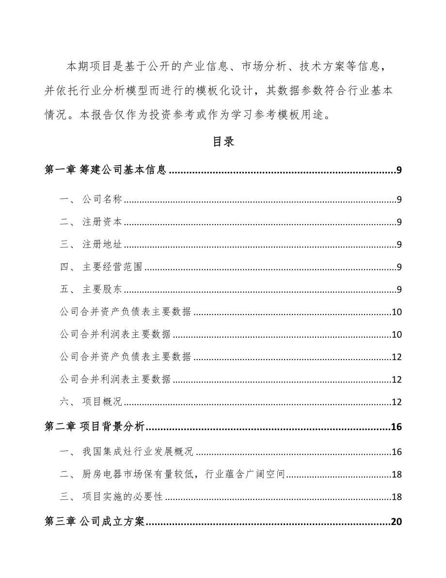 安徽关于成立新型厨房电器公司可行性研究报告.docx_第3页