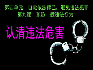 《职业道德与法律》第九课预防一般违法行为.ppt