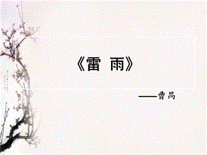 《雷雨(节选)》精品课件.ppt