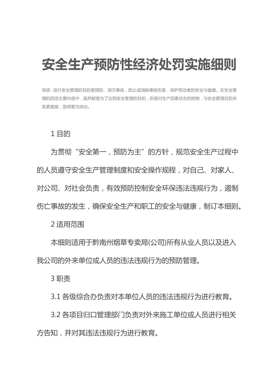 安全生产预防性经济处罚实施细则.docx_第3页