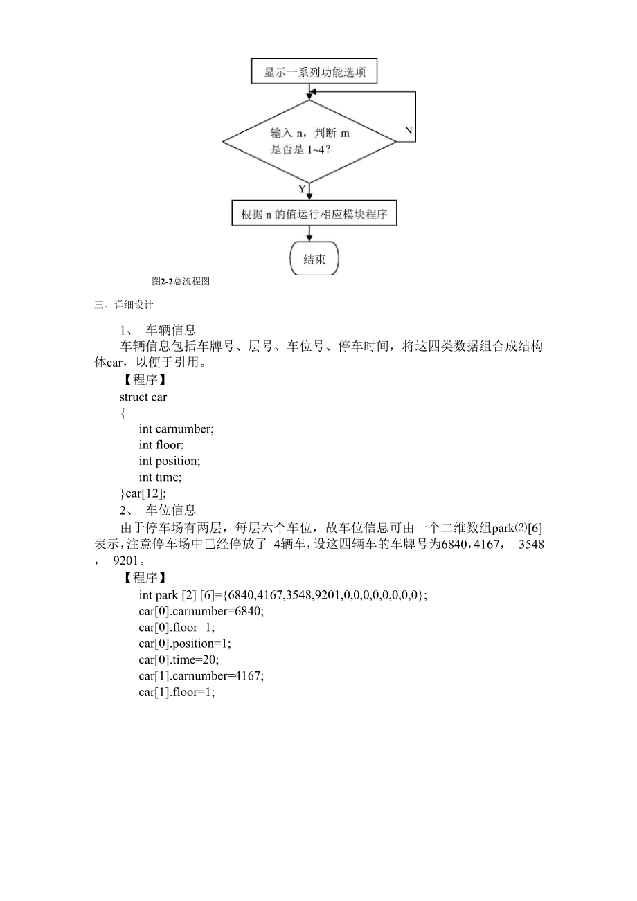 停车场管理系统——C语言.docx_第2页