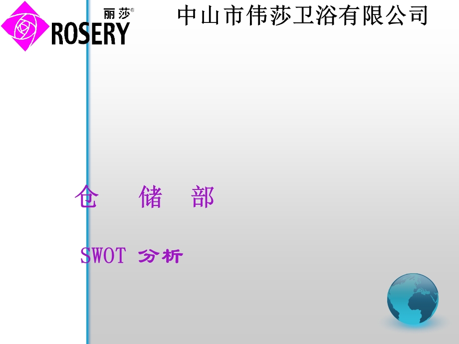 仓储部SWOT分析.ppt_第1页