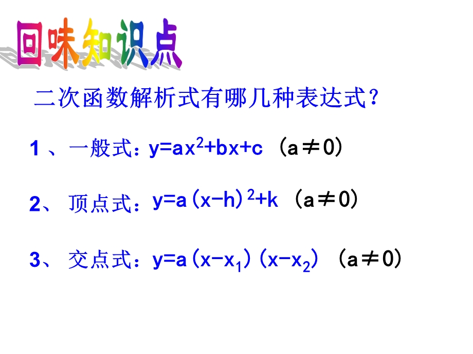 二次函数解析式的确定.ppt_第2页