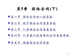 保险学教程(第5章)-保险合同(下).ppt