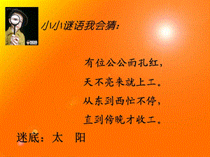 《太阳是大家的》第一课时优秀课件.ppt