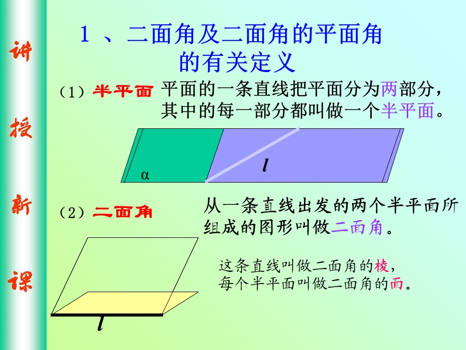 二面角及二面角的平面角的有关定义.ppt_第2页