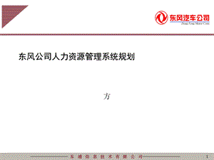 东风汽车人力资源管理汇报总公司.ppt