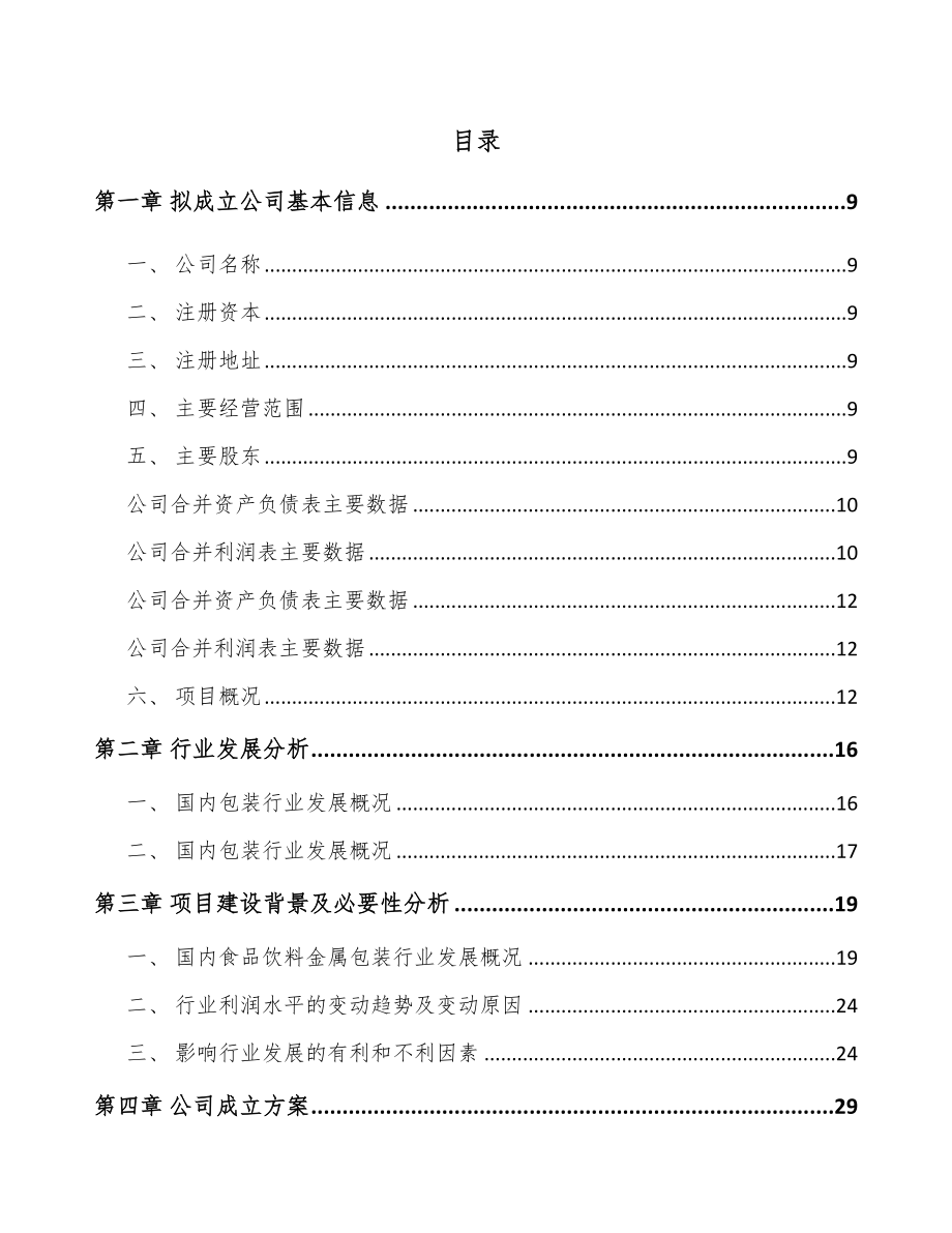 安徽关于成立二片罐公司可行性研究报告.docx_第2页