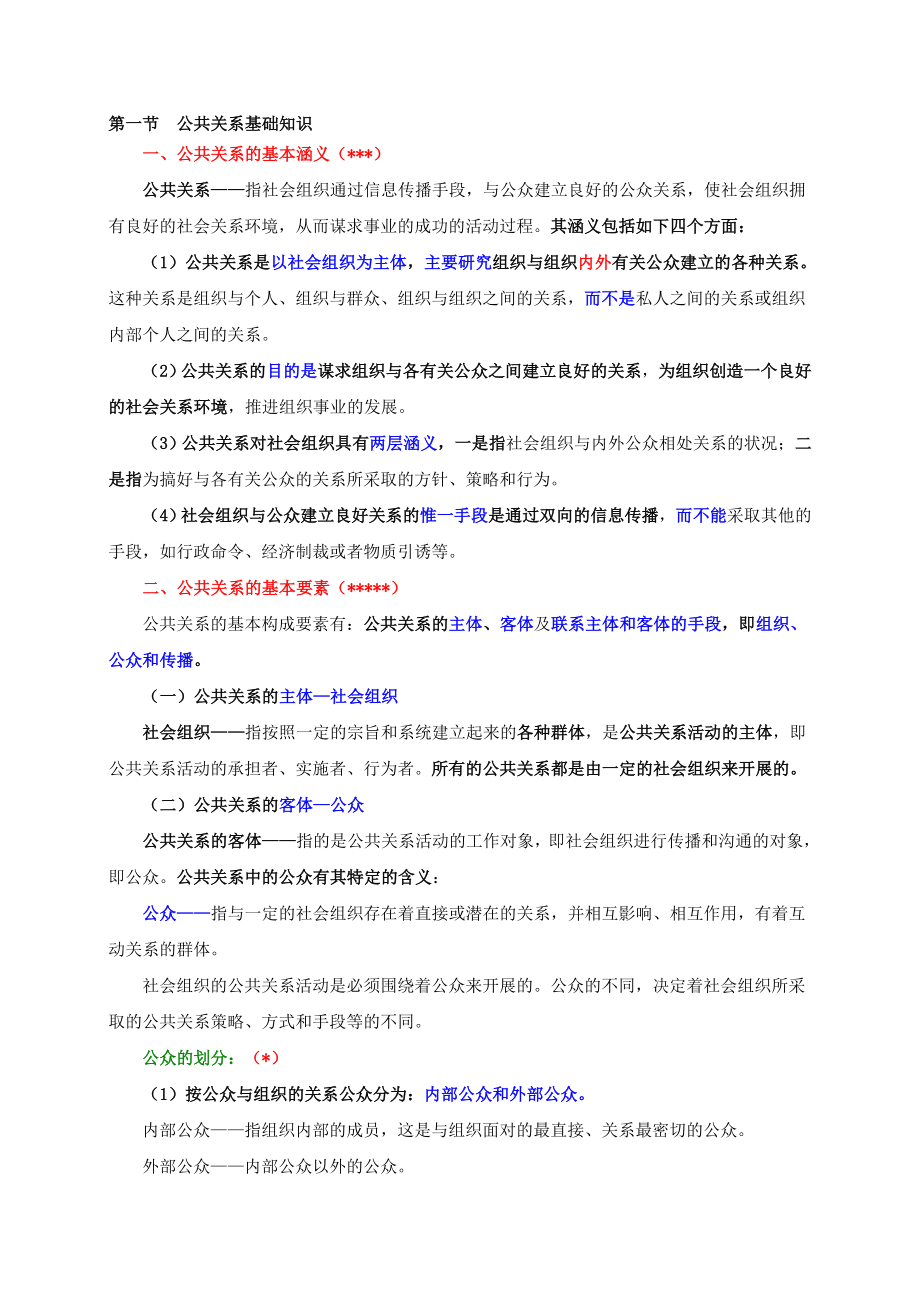 物业管理师培训：第四章：公共关系基础知识与应用.doc_第1页