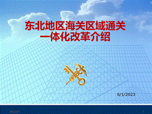 东北地区海关区域通关一体化简要介绍面向.ppt